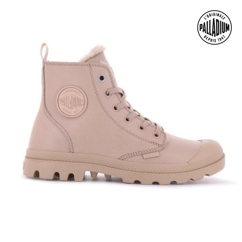 Palladium Pampa Hi Zip Leather S Laarzen Dames Roze | NL 45ATVMD